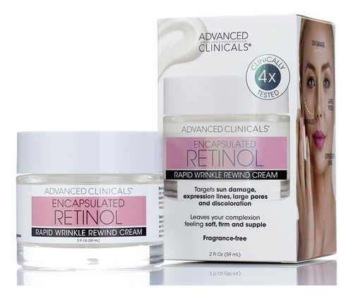 Advanced Clinicals Crema Facial Con Retinol Encapsulado Momento de aplicación Noche Tipo de piel Todo tipo de piel