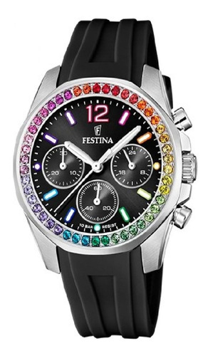 Reloj Para Mujer Festina Rainbow F20610/3 Negro