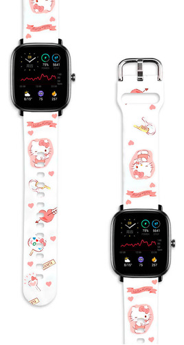 Correa Compatible Para Amazfit Gts 2 Mini Hello Kitty