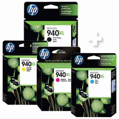 Cartucho de tinta HP 940XL Negro + 940XL Tricolor