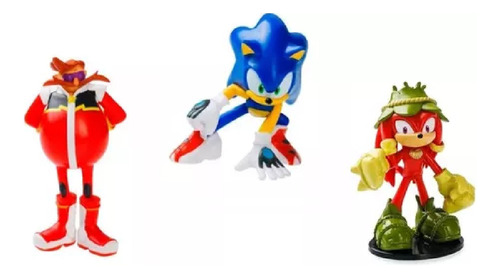 Figura Coleccinable Sonic Prime 7 Cm Pack X 3 Playking