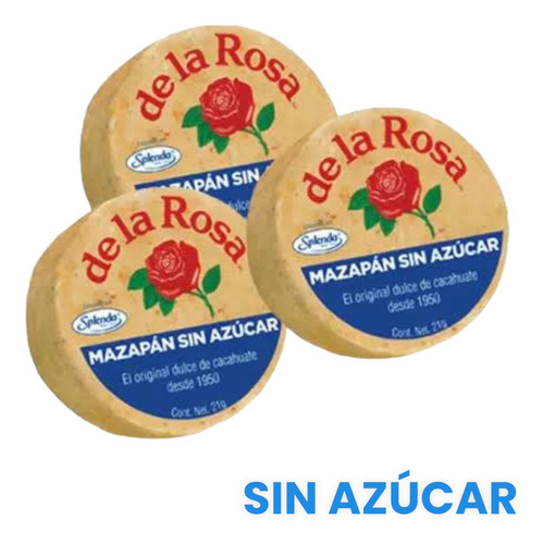 Mazapan Sin Azucar Light Splenda De La Rosa Cacahuate 72pz