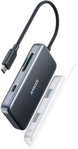 Imagen 1 de 7 de Hub Usb-c - Anker - 2 Port Usb 3.0 - Pd - Sd / Micro Sd
