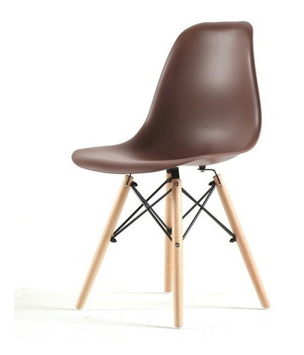 Silla Eames Patas De Madera Set X 4