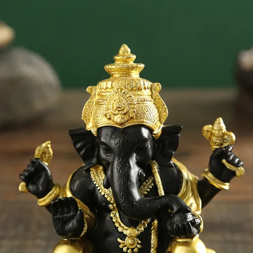 Estatuilla Rara De Ganesha Elefante Dios Buda Decorativa