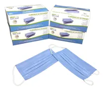 Comprar Cubrebocas Tricapa Desechables Azul 4 Cajas De 50 Piezas C\u002Fu