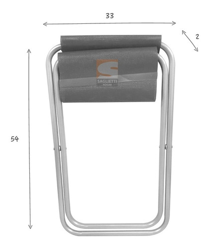 Banquito Tijera Plegable Camping Banqueta Liviano Posta 402