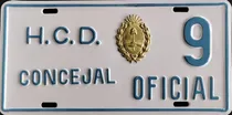 Comprar Chapa Patente Oficial, Judicial, Legis., Hcd, Muni. A Pedido