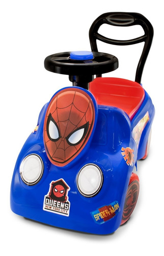 Carrito Montable Spiderman De Plástico Para Niños Technoware
