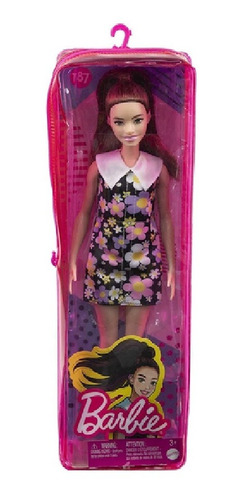 Boneca Barbie Fashionista Doll Look Modelo 187 Mattel Fbr37