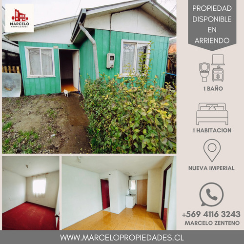 Arriendo Casa 1d+1b, Comuna De Nueva Imperial. Codigo #105