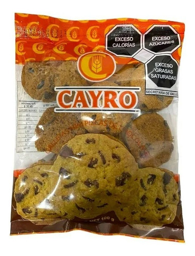 18 Pzas Galletas Cayro Mini Pizcas De Chocolate 100 G