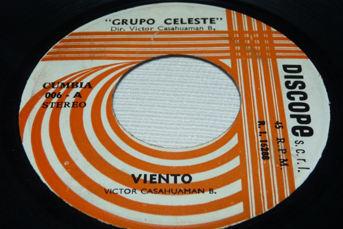 Jch- Grupo Celeste Viento Te Perdi Cumbia Chacalon 45 Rpm