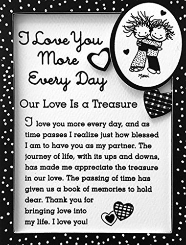 Impresión En Caballete En Miniatura ''te Amo Más Cada Día''