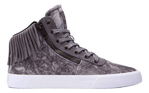 Tenis Supra Skytop Original Gris Detalle De Flecos 