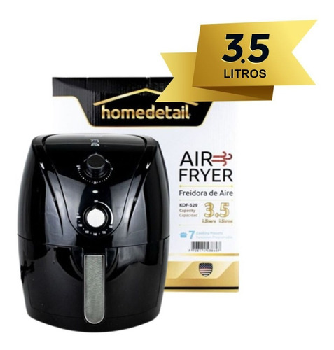 Freidora Sin Aceite 3.6 + Libro 100 Recetas Air Fryer