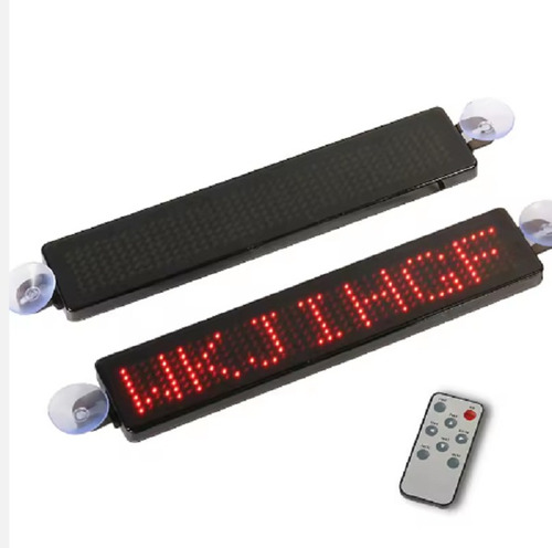 Aviso Led Programable Para Carro Texto Publicitario   