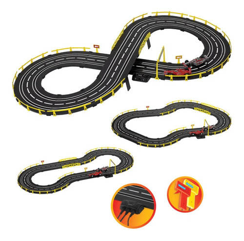 Pista Autorama Elétrica Tipo Hotwheels Fórmula Super Braskit