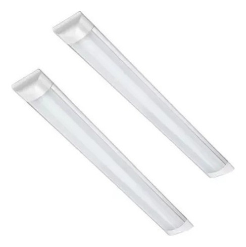 X10 Tubos Led 120cm Canaleta Luz Plana Tubo Led 36w 10pack