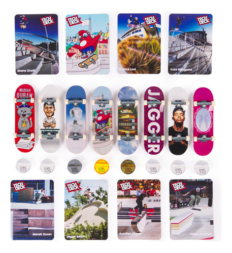 Tech Deck Paquete Olímpico De 8 Patinetas Multicolor