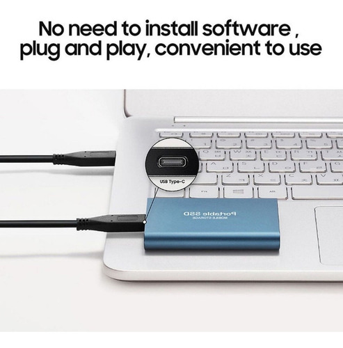 Imagen 8 de 8 de Disco Duro Externo De Alta Velocidad Ssd 1tb Para Las Tablet