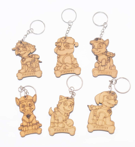 Imagen 1 de 10 de Llaveros De Mdf Personalizados Paquete 10 Unidades