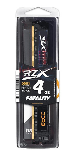 Imagem 1 de 1 de Memória RAM Fatality color preto  4GB 1 RZX-D3D9M1333B/4G