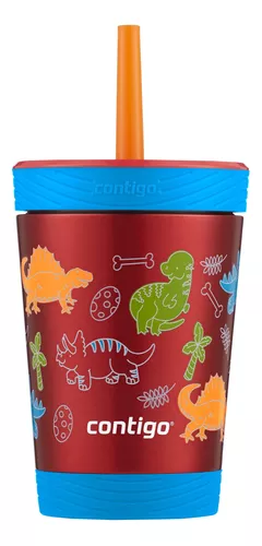 Contigo Streeterville Stainless Steel Tumbler with Straw, Dragon Fruit,  24oz