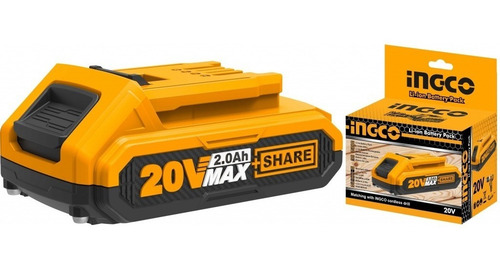 Imagen 2 de 7 de Batería Herramientas 20v 2.0ah Ingco Power Share Ion-litio