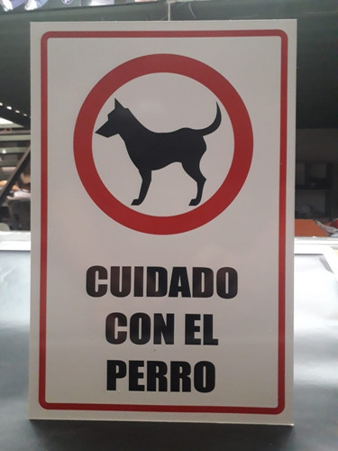 Cartel Cuidado Con El Perro