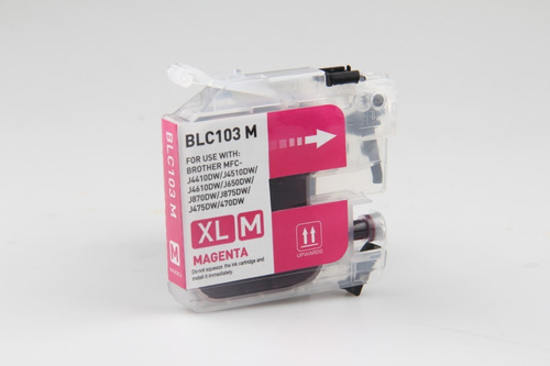 Imagen 2 de 4 de Cartuchos Comp. Brother Lc103dcp J152/j285/j450/j470 Magenta