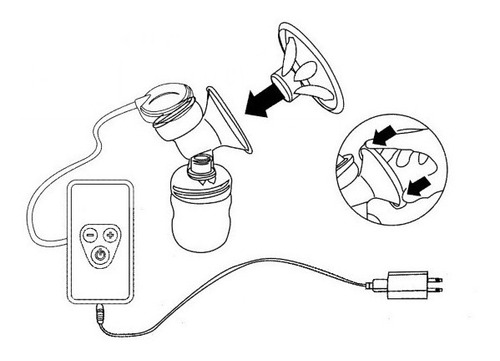 Imagen 5 de 6 de Bomba De Leche Eléctrica Extractor De Lactancia Materna Extr