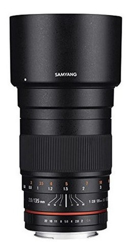 Teleobjetivo Samyang 135mm F20 Ed Umc Para Camaras Canon Ef