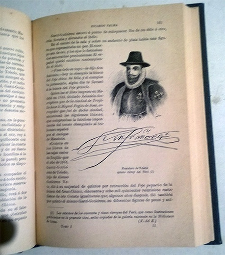 Ricardo Palma: Tradiciones Peruanas, Tomo I - Libro Año 1893 (Usado)