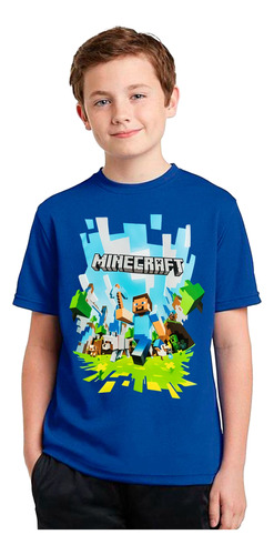Remeras Camisetas Minecraft En Varios Diseños Y Colores