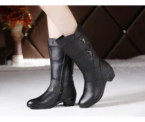 Botas De Moda Feminina, Forradas De Lã, Estilo Coreano Quent