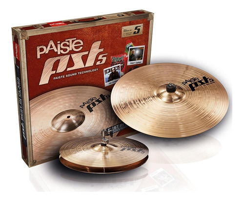  Paiste 068es14 Pst 5 Essential Cymbal Set 14 18  