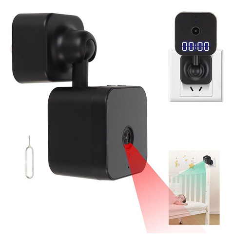 Cámara de seguridad Genérica Wifi Inalámbrica IP Camera con resolución 2MP visión nocturna incluida color negro