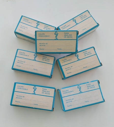Envases Recolector De Heces Con Cajita Y Paleta Paq X50unds