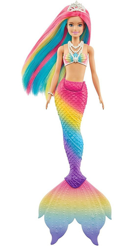 Imagen 5 de 7 de Barbie Sirena Dreamtopia Mágica Cambio De Color Original
