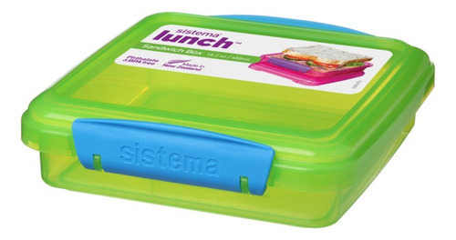 Rubbermaid 27154 Hermético  Sistema Lunch Cuadrado Sandwich 