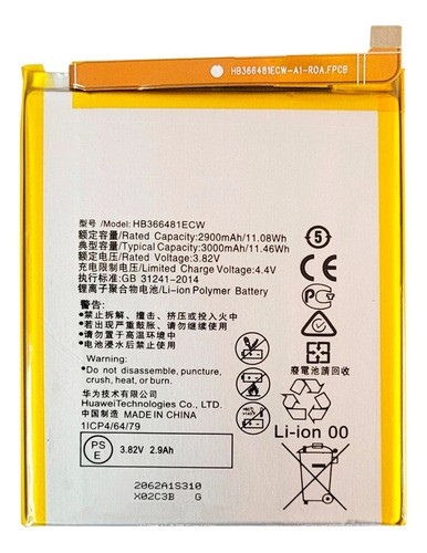 Bateria Para Huawei P9 Lite P10 Lite P20 Lite Hb366481ecw