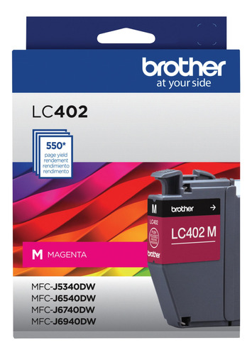 Cartucho De Tinta Brother Lc402ms 550 Páginas Magenta