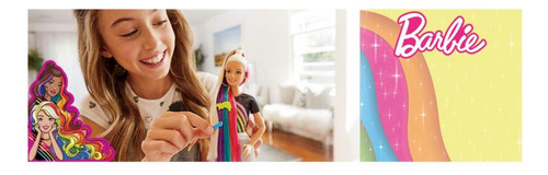 Muñeca Barbie Peinado De Arcoíris Con Accesorios Mattel