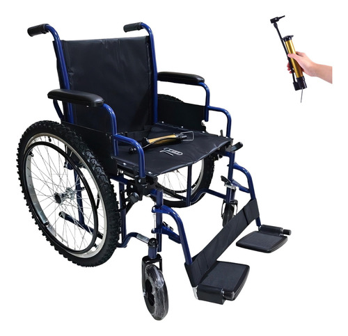 Silla De Ruedas Todo Terreno | Bomba De Aire-kit Reparación Color Azul