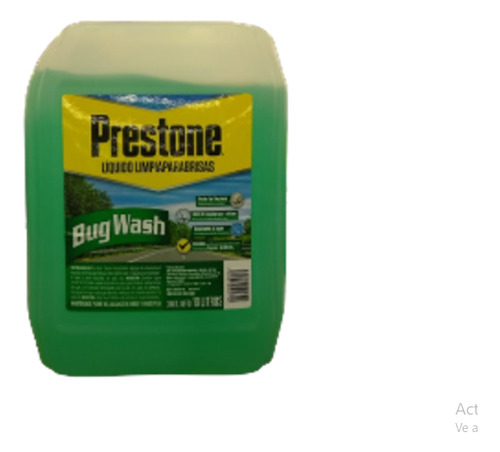 Liquido Limpiararabrisas Bug Wash (10 L) Prestone