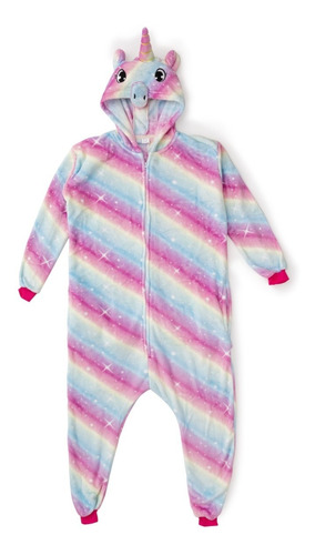 Pijama Unicornio Entero Estrella Jóvenes Multicolor Invierno