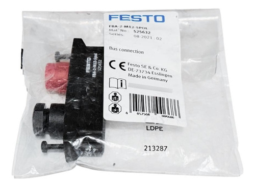 Festo Mod. Fba-2-m12-5pol Bus De Conexión.