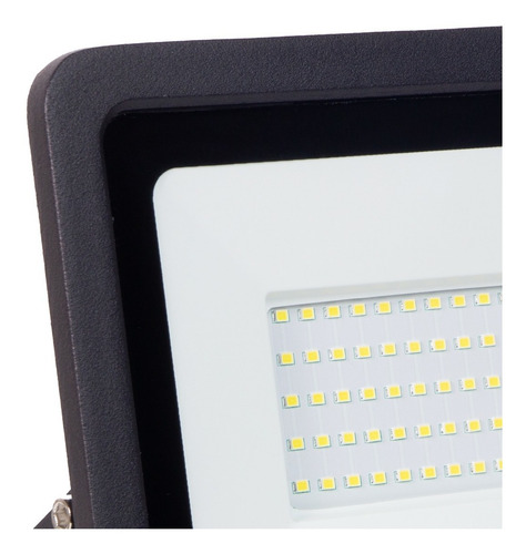 Imagem 5 de 10 de Refletor Led Holofote 100w Slim Branco Frio Bivolt Ip66