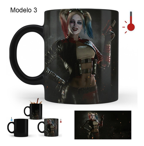 Imagen 4 de 10 de Taza Mágica Harley Quinn | Varios Modelos